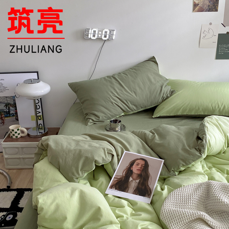 筑亮 牛奶绒三件套 A34 套高清大图