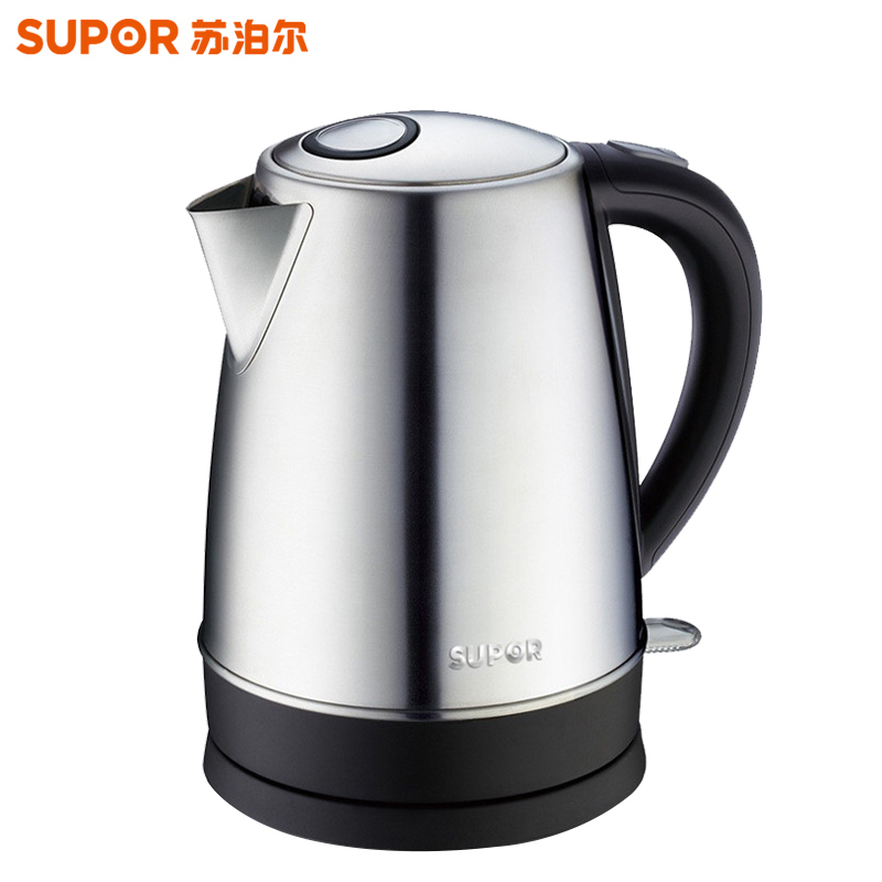 苏泊尔supor电水壶swf17k2180304食品级不锈钢材质烧水壶17l升电壶开