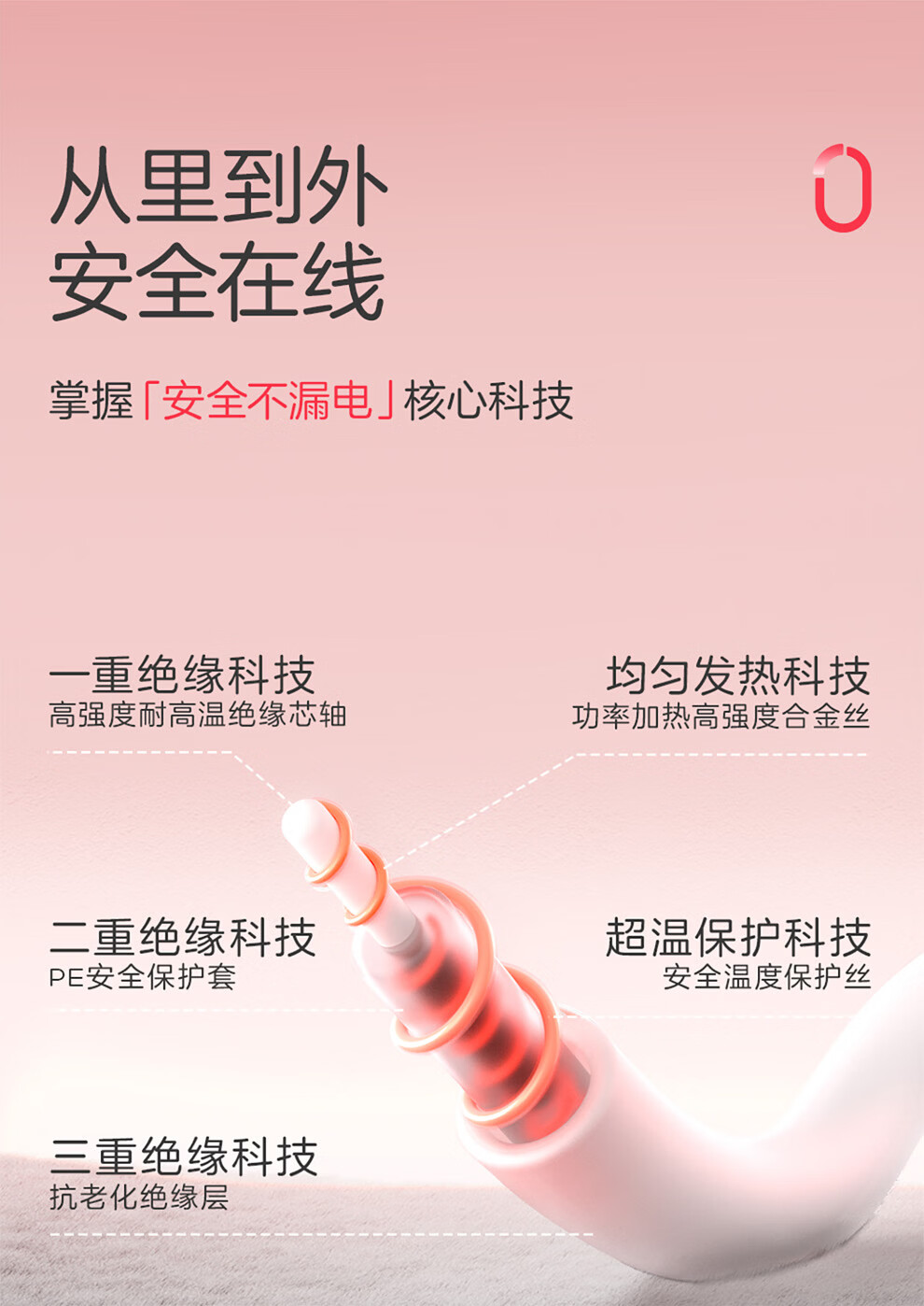 彩虹 电热毯1.8*1.5米 可水洗NTC9档双控双温除菌除螨 FX1855高清大图