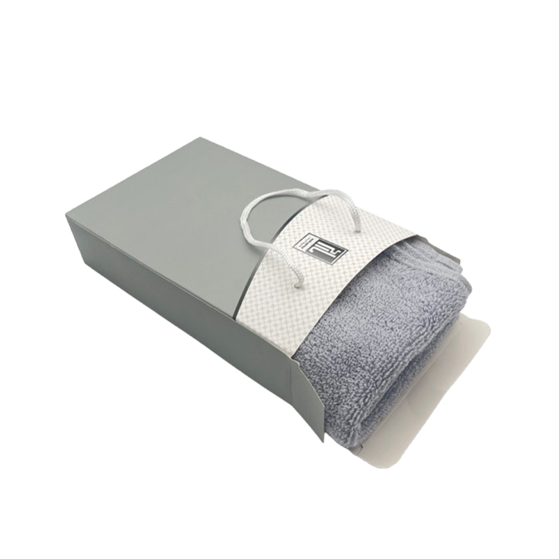 心梦同行 纯棉毛巾单条礼盒装手提礼盒 灰色/2473/条高清大图
