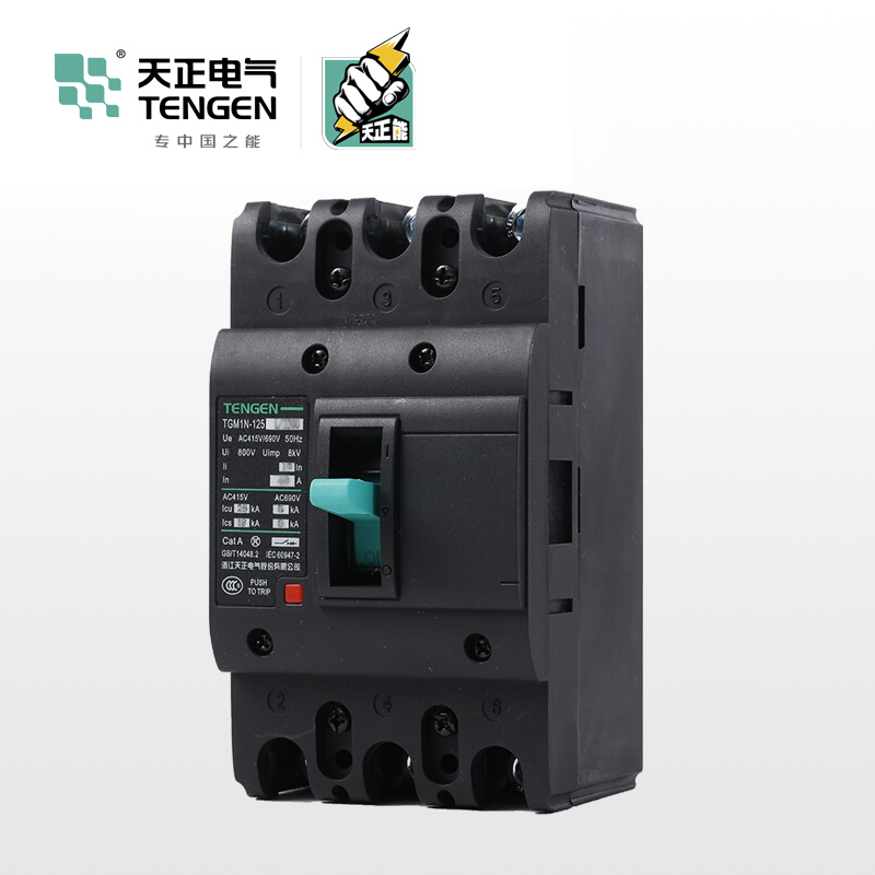 天正电气 TGM1N-125L 25KA 热磁式 63A 3P 手动 固定式380V 330021700039塑壳断路器