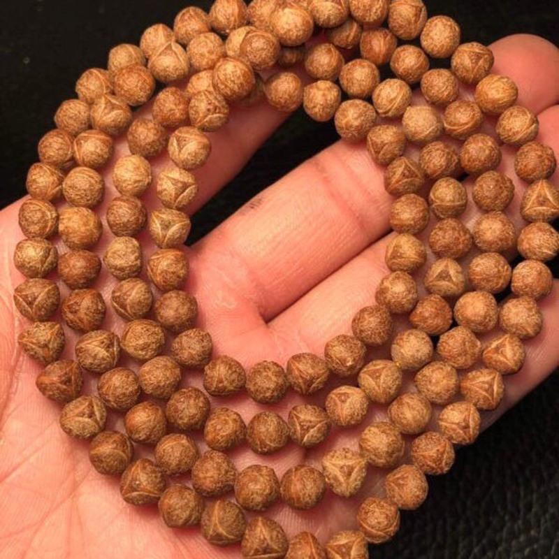 7mm尼泊尔超小龙眼菩提佛珠手串手链脖挂项链108颗精品男女情侣长串