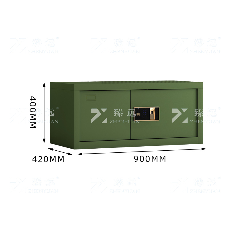 臻远 ZYJJ-80089 保密柜 顶柜绿色纹指纹锁 长900*宽420*高400mm 单位:1台