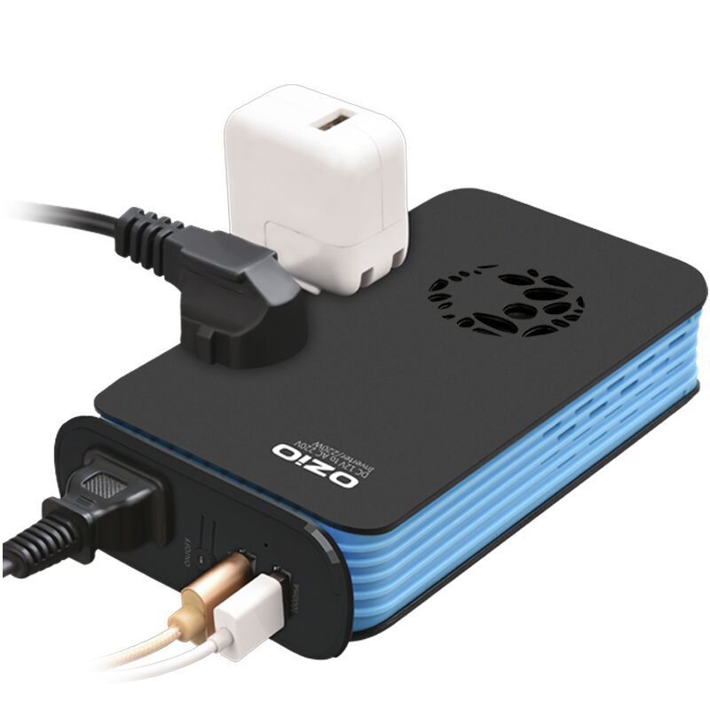YJXan车载逆变器汽车12V转220V 车用多功能电源转化器充电插座[小车版]12V基础版200W无点烟孔