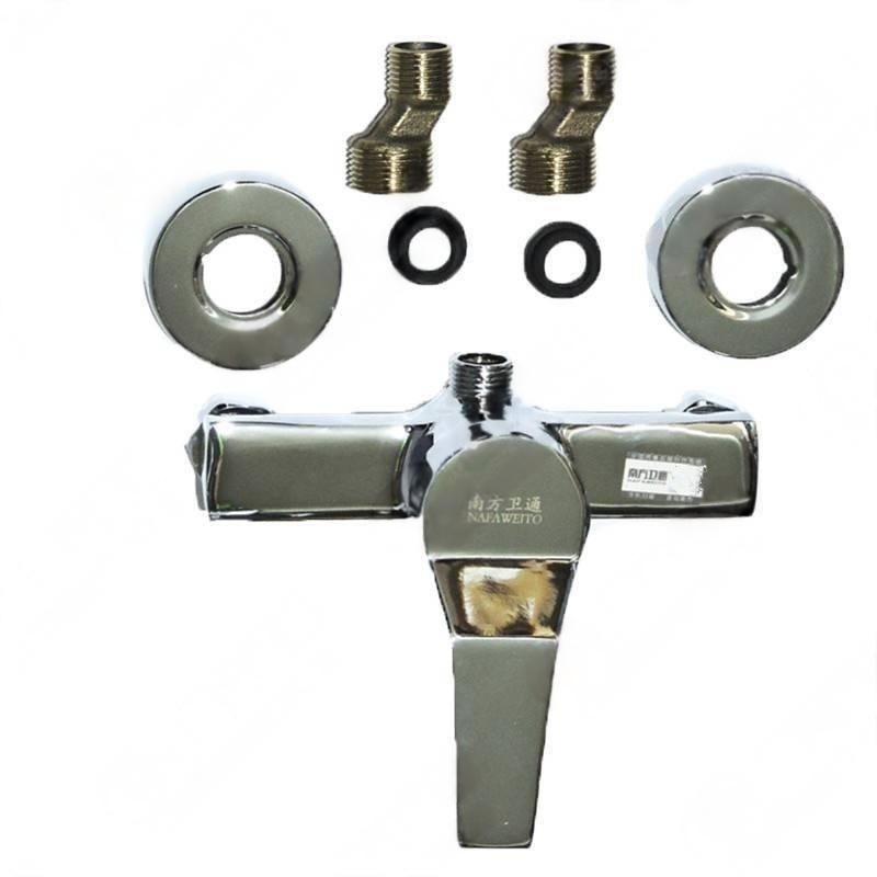 南方卫通 淋浴混合阀 暗装铜雅思淋浴混合阀 花洒混合开关 4分 NF-039 个高清大图