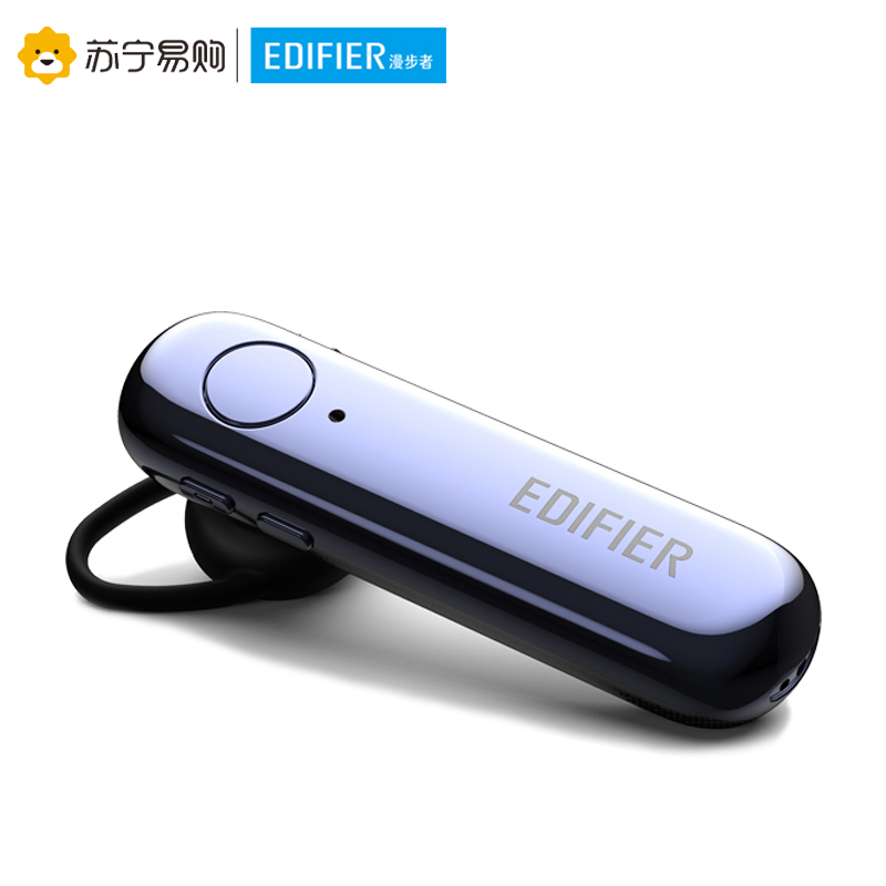 Edifier/漫步者 W25BT 无线蓝牙耳机耳挂式 商务运动智能通话耳麦 苹果安卓通用 钛黑蓝