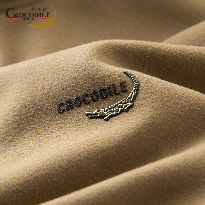 鳄鱼恤CROCODILE 男士夹克秋冬长袖商务休闲拉链外套高清大图