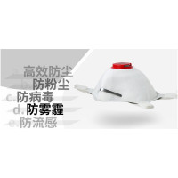 代尔塔 Delta Plus 104106 M1300VP FFP3 带阀防尘口罩
