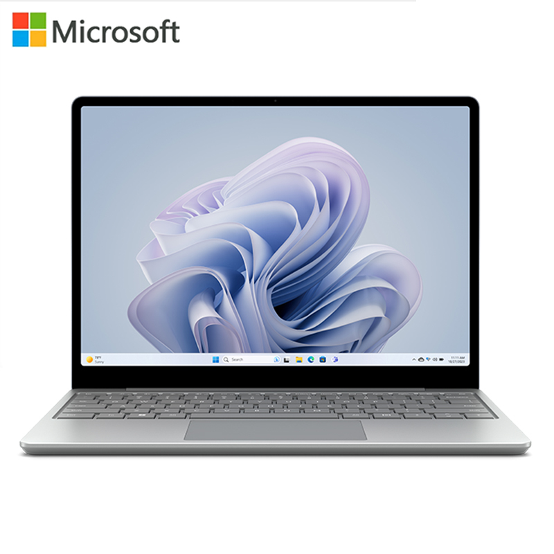 微软Surface Laptop Go3 12.4英寸笔记本电脑 亮铂金 酷睿i5 8G 256G 商务办公轻薄本 全面屏触控屏幕