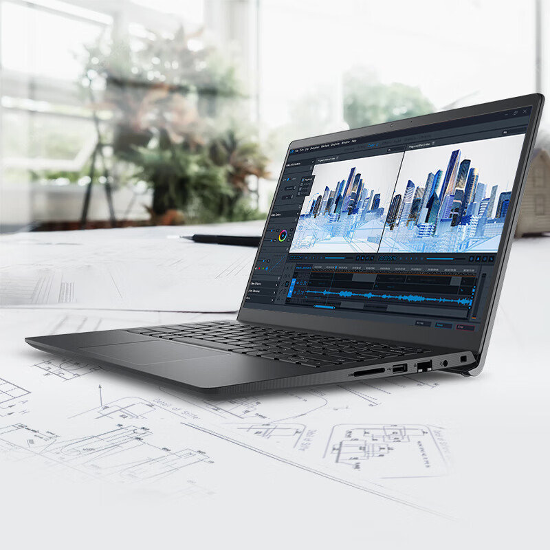 戴尔(DELL)成就3420 商用办公 轻薄便携 Win11 14英寸 笔记本电脑 i5-1235U 8G 512G MX550 (2GB)独显