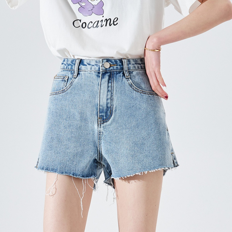 唐狮夏季短裤女夏新款韩版基础款牛仔短裤时尚高腰百搭ins潮