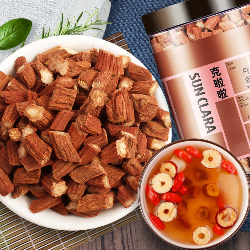 桑克拉(SUN CLARA)丹参片 250g/瓶 大片云南紫丹参片 大颗粒丹参