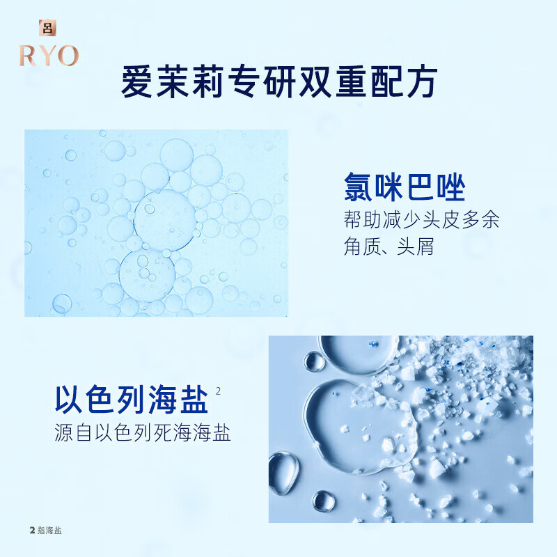 吕舒盈清润净澈去屑洗发水400ml 蓝吕高清大图