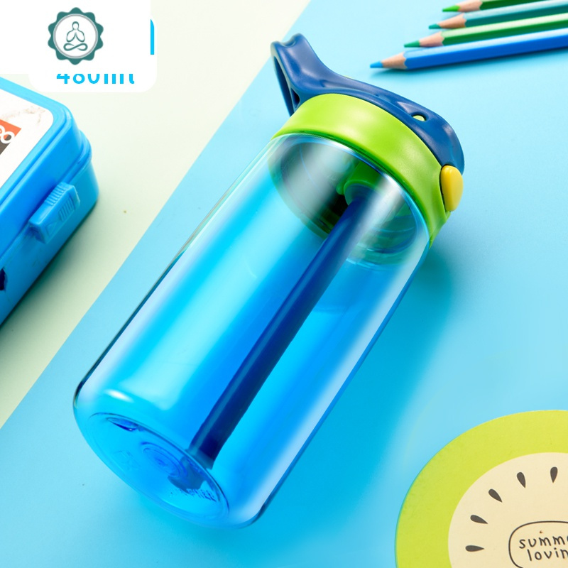 儿童水杯吸管杯家用防摔创意幼儿园男宝宝水壶 暖热瓶