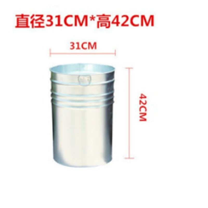 振真ZZ-153垃圾桶内胆户外垃圾桶内胆果皮箱内桶铁皮31*42cm不锈钢圆桶