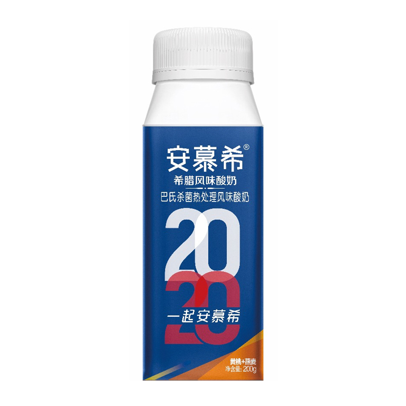 伊利安慕希希腊风味酸奶黄桃燕麦200g