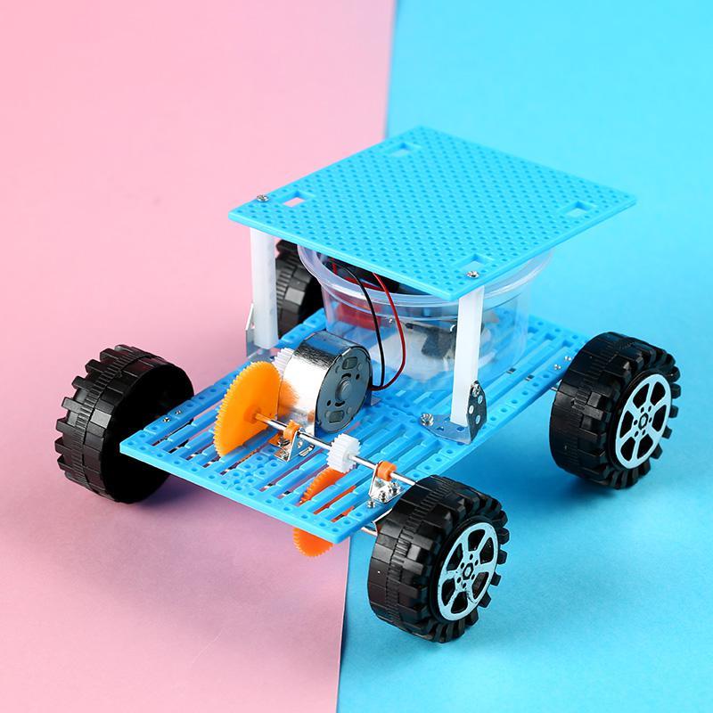 儿童科学实验玩具 科技发电机小制作发明学生stem手工盐水动力车 盒装