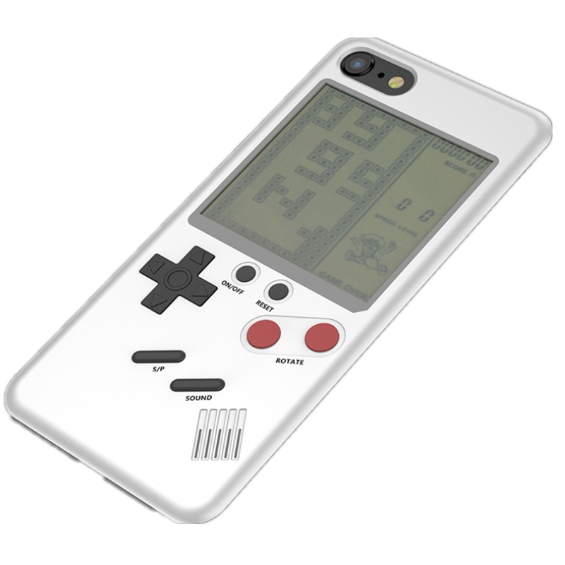 HIGE/游戏手机壳苹果7抖音同款iphone6/7/8plus iphonex俄罗斯方块6sp苹果7/8白色游戏手机壳