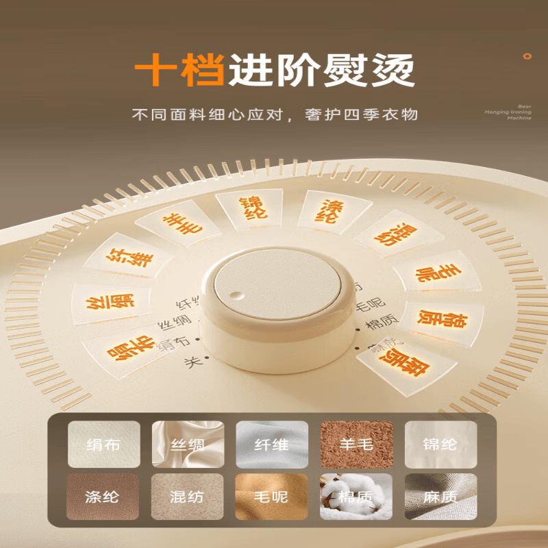小熊Bear家用蒸汽熨烫机便携式快速除皱立式设计护衣高效熨烫挂烫机 GTJ-S20D8-P01高清大图