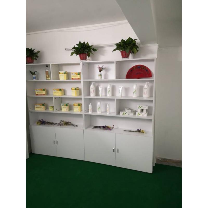 化妆品展示柜货柜院柜子产品超市货架陈列柜理发店书柜饰品架高清大图