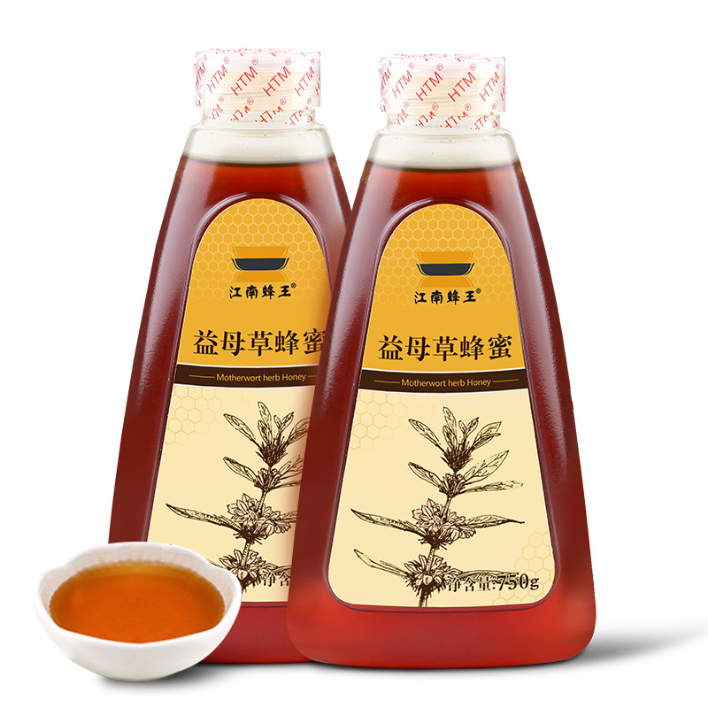 江南蜂王(Jiang nan queen bee)益母草蜂蜜750g/瓶X2瓶 组合装 滋补蜂蜜 益母草花蜜 益母草
