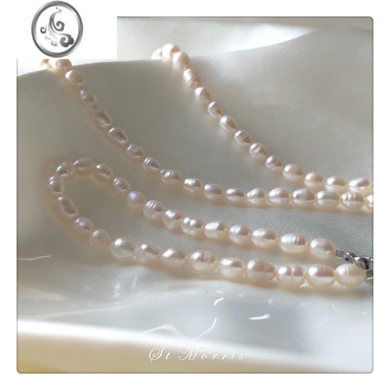 JiMi温柔心迹叠戴锁骨链淡水珍珠项链巴洛克复古宫廷小粒中古颈链