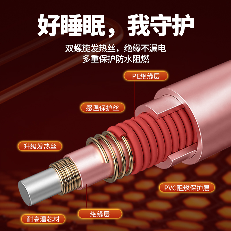 荣事达电热毯单人电褥子家用调温开关学生宿舍电热褥子正品电热暖毯电热地垫