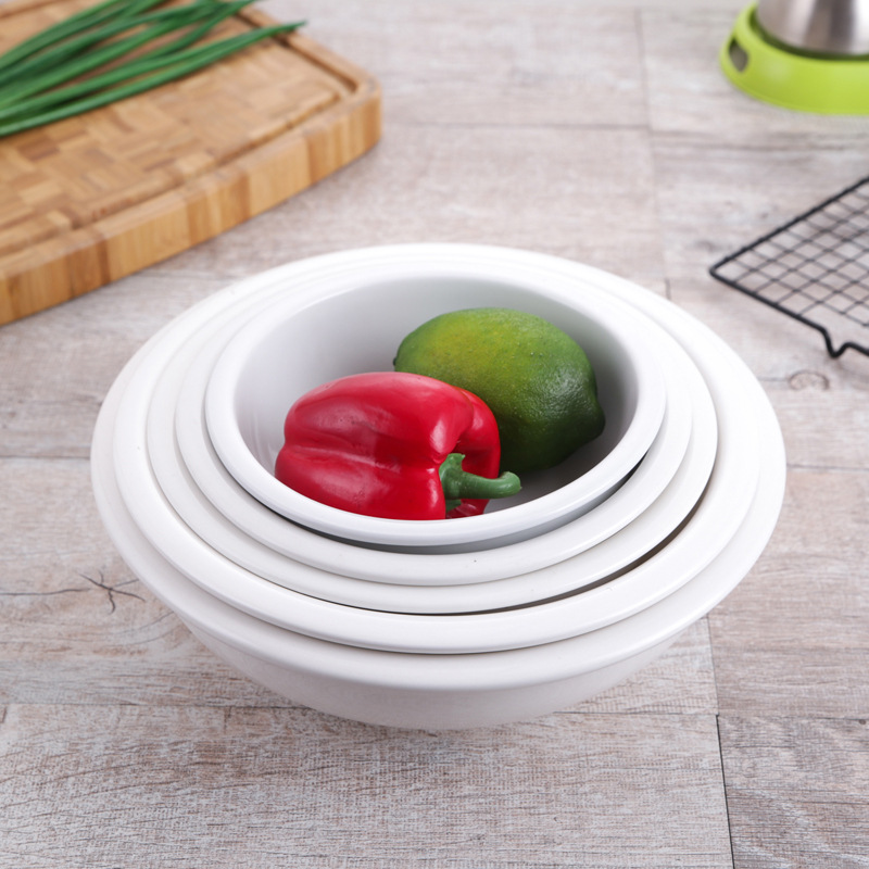 橙亿鸿 纯白陶瓷汤古 汤盆 大汤碗 10英寸直径25cm/个高清大图