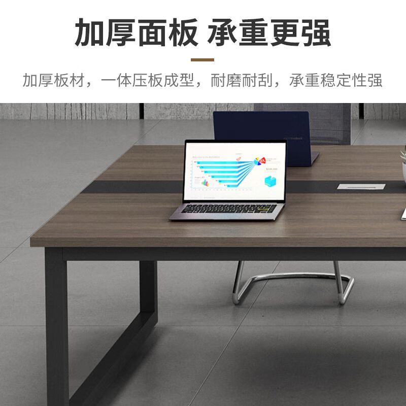 现代员工桌工位桌房产中介办公桌电脑桌贝壳链家中环优居门店 椅子