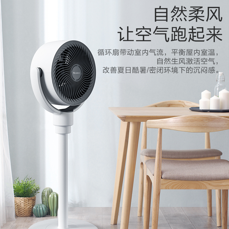 格力(GREE)循环扇FXDZ-20X61Bg5空气循环扇家用静音落地遥控台地立式摇头定时台式桌面电风扇