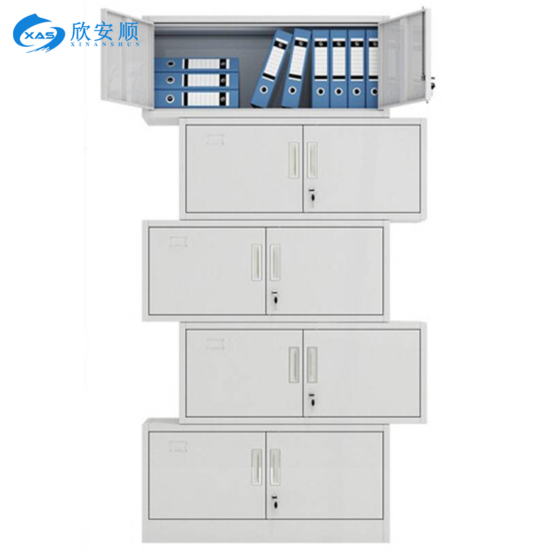 欣安顺 钢制五节档案柜(颜色可选) 900*400*(2000-2050)mm 台高清大图