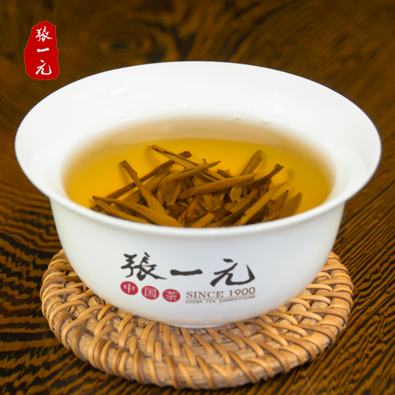 张一元茶叶 福鼎老白茶白毫银针357克茶饼 精选高山头采银针嫩芽高清大图