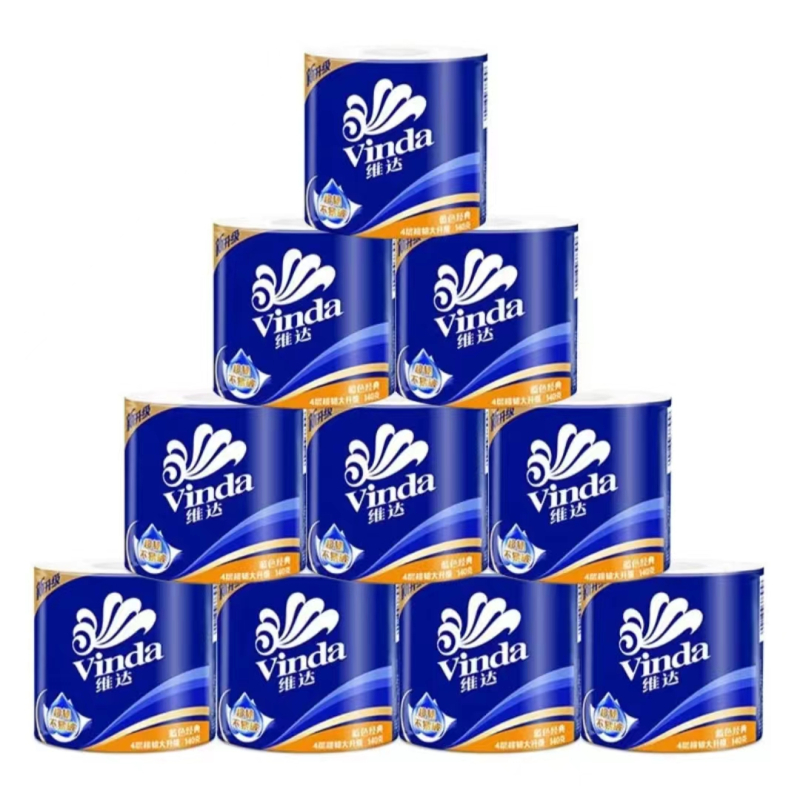 维达(Vinda)卷纸 蓝色经典140克1卷 4层加厚卫生纸卷简纸[1卷]