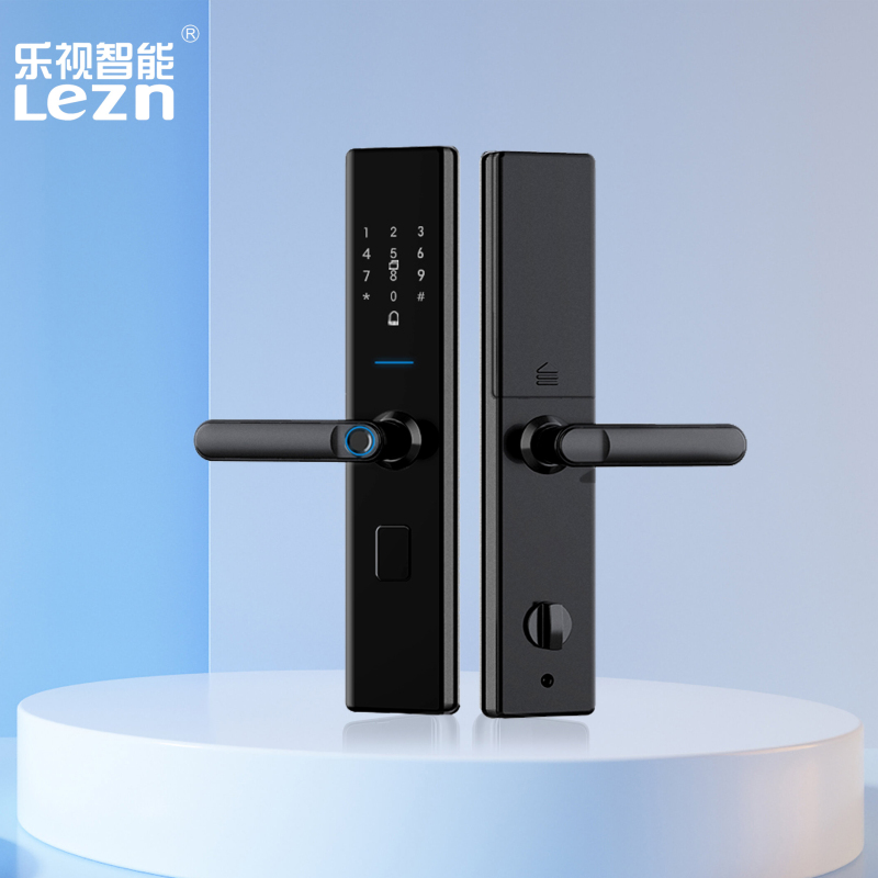 lezn 乐视智能 家用电子锁 智能锁 (mate90黑色)指纹锁 家用智能锁全