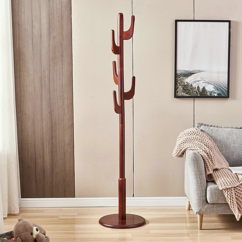 皇豹树形衣帽架小树落地式简约现代衣架卧室实木衣架子树枝挂衣架家用