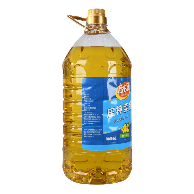 盘中餐5L压榨菜籽油