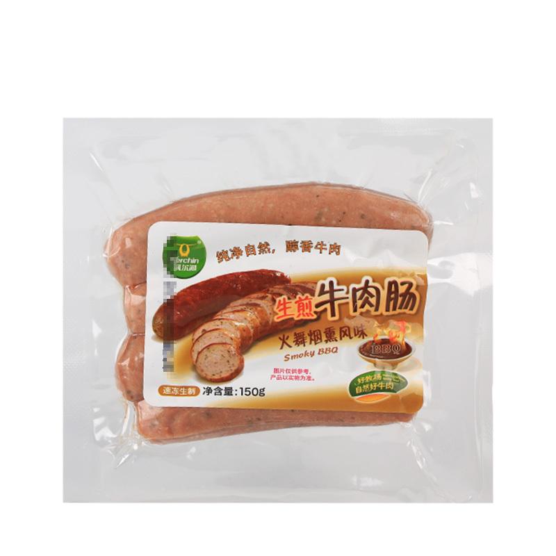 科尔沁 速冻牛肉 牛肉肠 火舞烟熏风味 内蒙古国产 速食精选 袋装150g