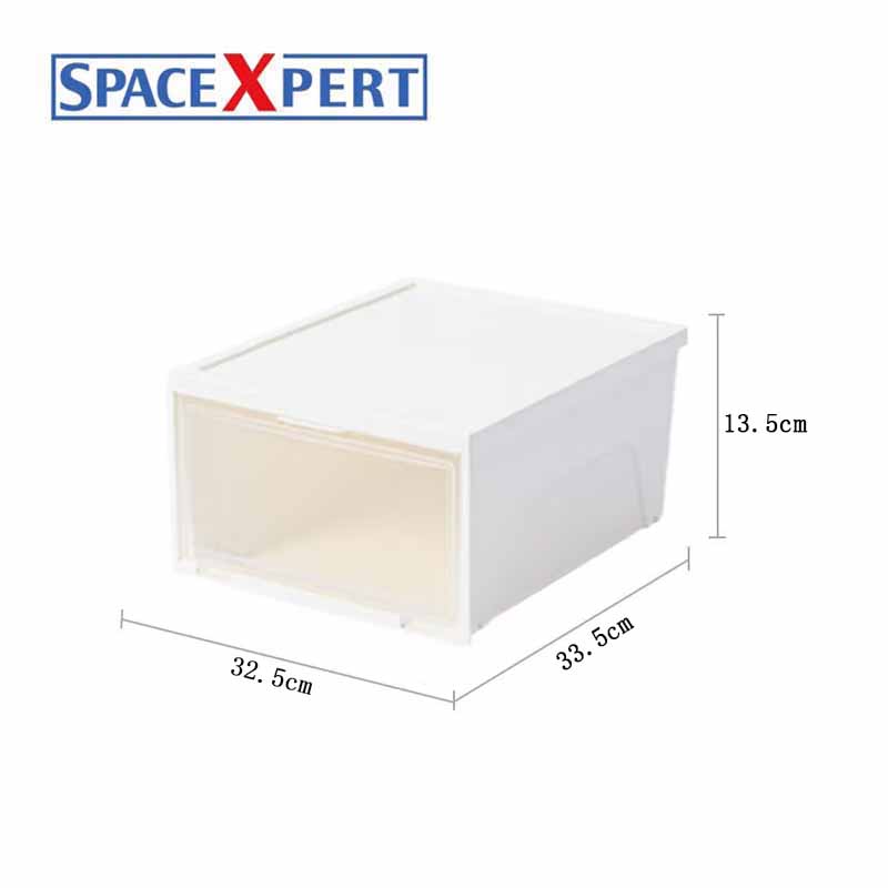 空間専門家(SPACEXPERT) 塑料鞋盒收纳盒小号透白 鞋盒高清大图