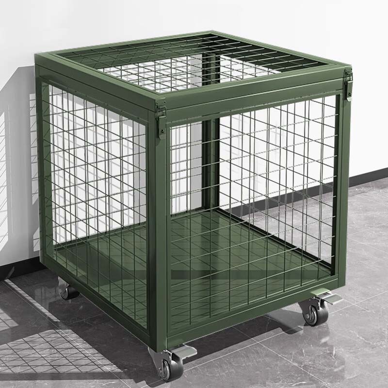 格具(GEJU军绿色可移动网箱车物资折叠周转箱重型物资运输箱 900*900*900带轮高清大图