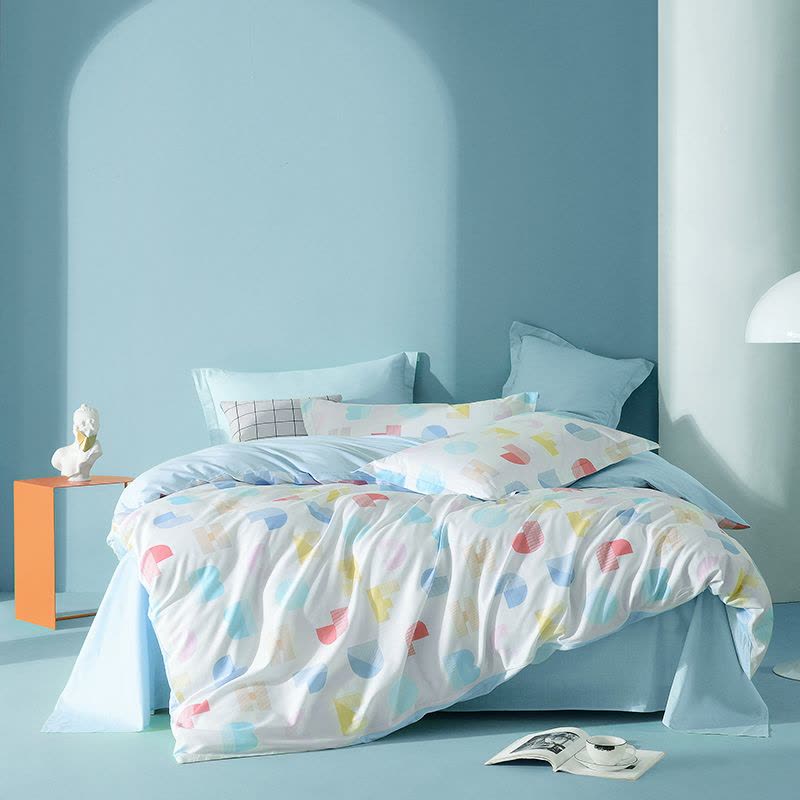 Marie Claire MC全棉套件 奥町 床上四件套 床单 被套 枕套200×230cm!图片