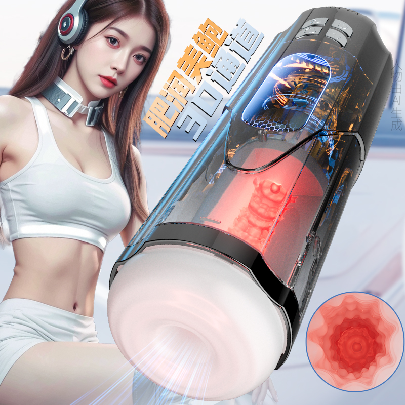 飞机杯男用电动全自动伸缩男士自慰神器脱敏训练处女可插入趴着玩