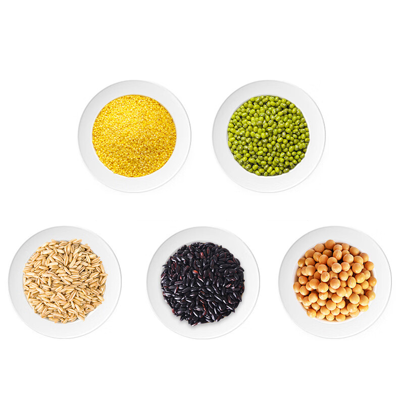 方家铺子 谷物满仓有机杂粮礼盒 2400g(单位:盒)有机燕麦、有机黑米、有机黄豆、有机黄小米、有机绿豆高清大图