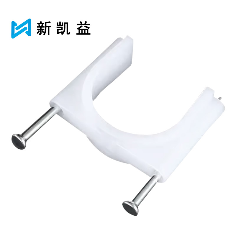 新凯益 PVC管卡带钉管卡固定卡 32MM加厚 个高清大图