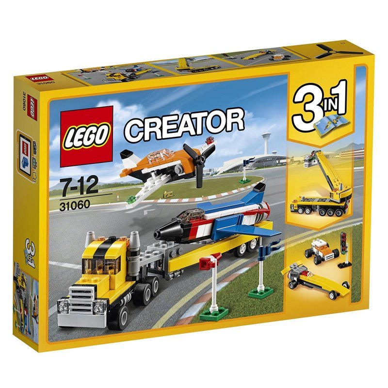 乐高(LEGO)Creator 创意百变 三合一 航展的王牌 31060 积木玩具塑料 7-12岁 200块以上