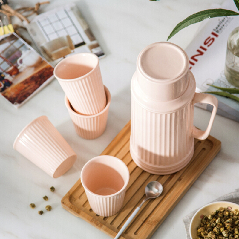 唯都 多姿水悦时光茶具 茶壶+6茶杯 简约设计 现代家居风格 茶具套装