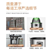 杰诺吸尘器JN802-60L大功率1800W商用工业桶式干湿吹三用大吸力酒店宾馆地毯装修洗车场工厂车间60L