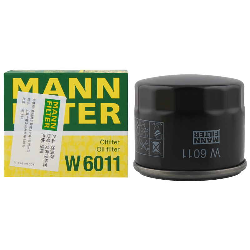 曼牌(MANN)机滤W6011适配09-15款奔驰SMART Fortwo 1.0T(451)