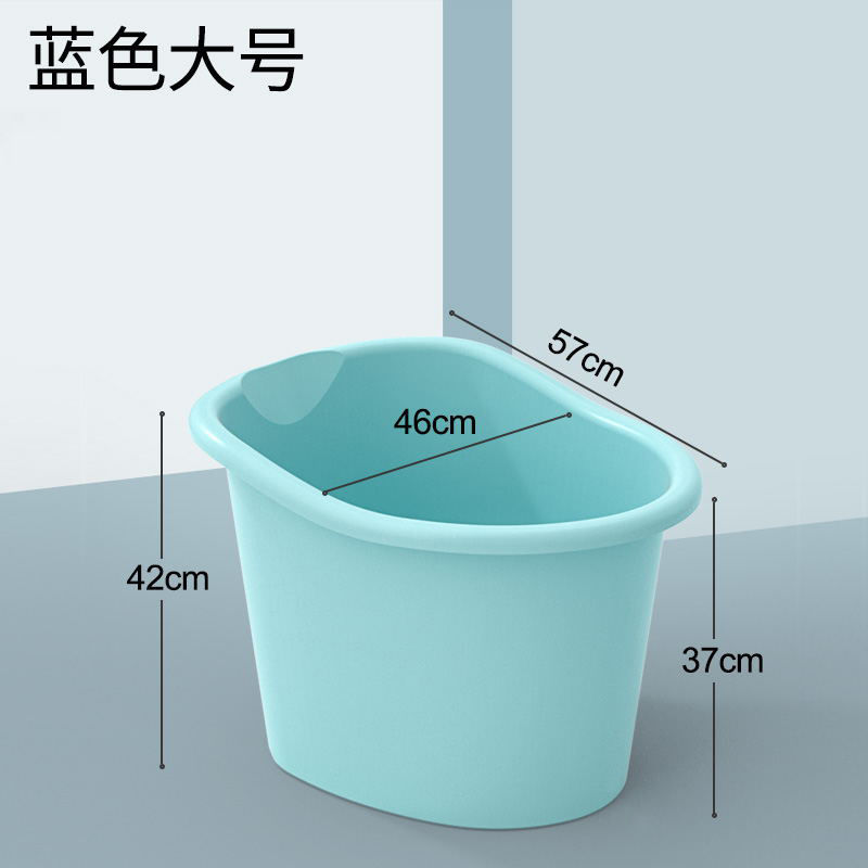 蓝色 儿童[0-2岁] 宝宝洗澡桶儿童泡澡桶婴儿洗澡盆小孩浴桶大号可坐躺加厚可爱卡通