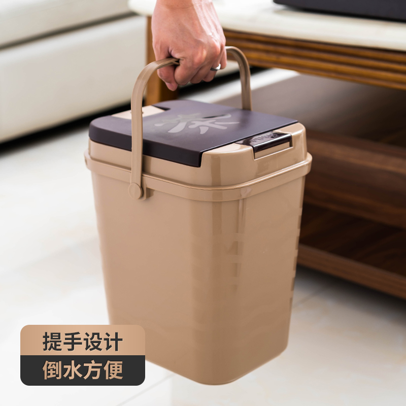 [补贴10%]茶水桶废水桶茶具配件茶盘茶桌排水茶台垃圾桶茶桶茶渣桶下水茶道高清大图