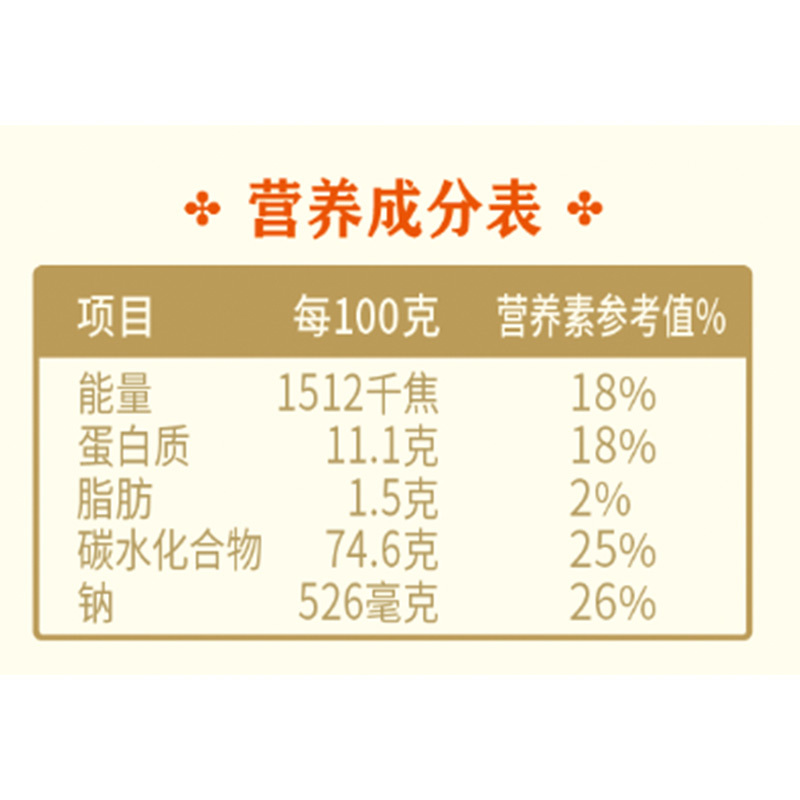 福花(熊猫系列)鸡蛋椭圆3.0面条150g*4